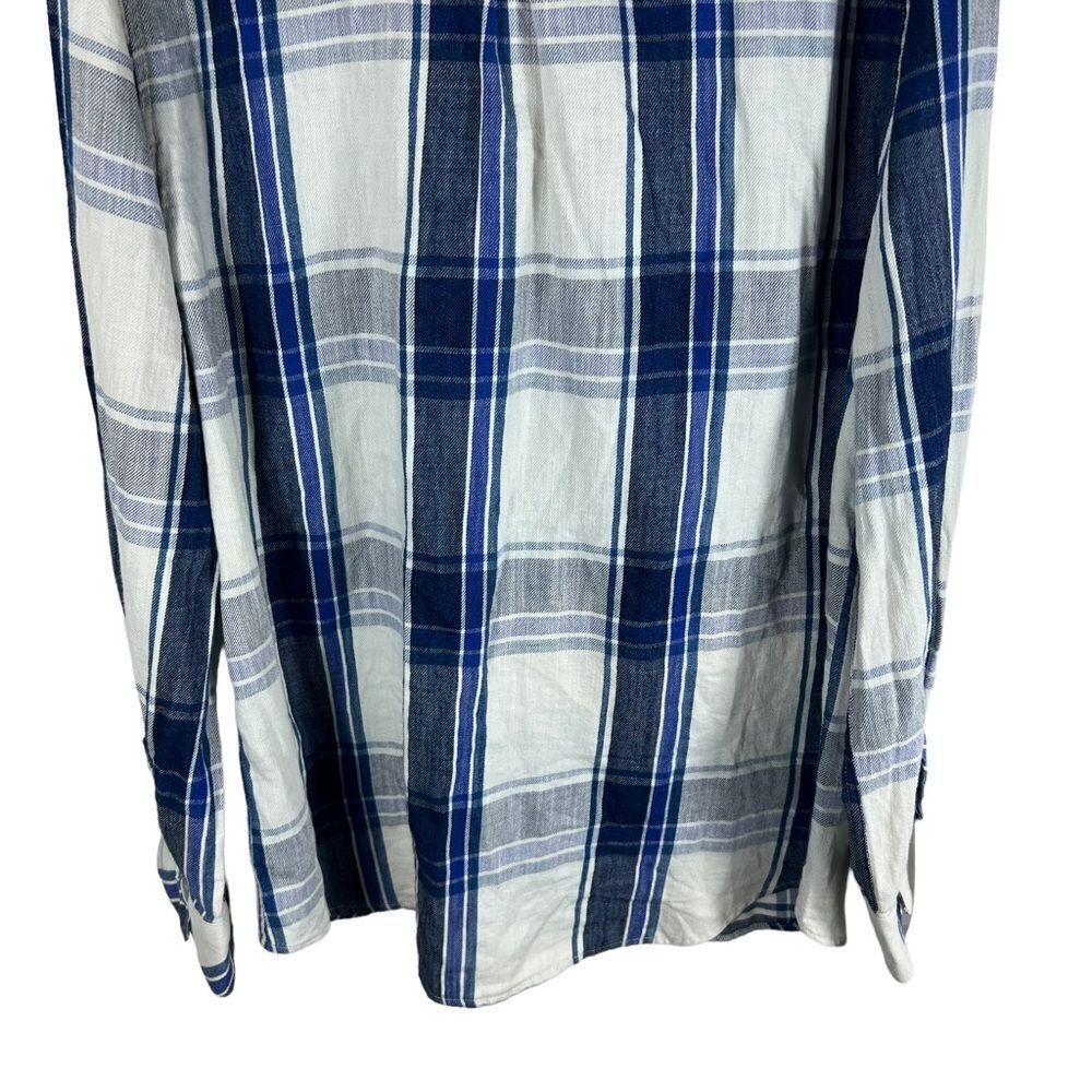 Men’s Rails Blue White Hunter Plaid Shirt - Picture 7 of 9